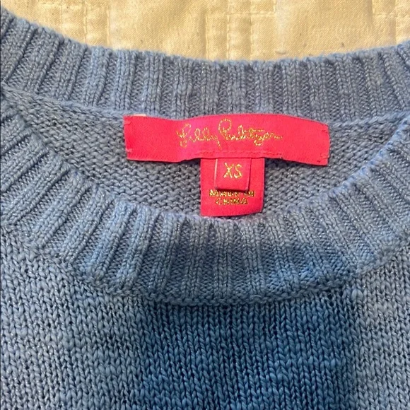 Lilly Pulitzer Blue Knit Sweater - Picture 2 of 4